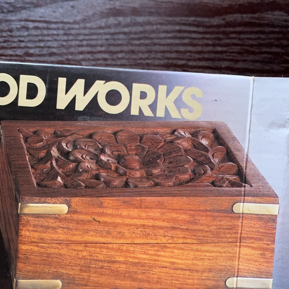 Price ⬇️ New Genuine Wooden Hancrafted Jewelry Box (4" x 6")